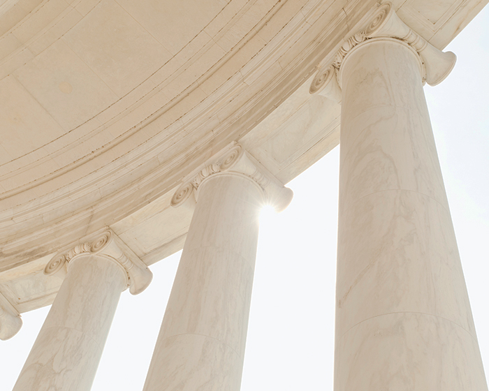 pillars on government building