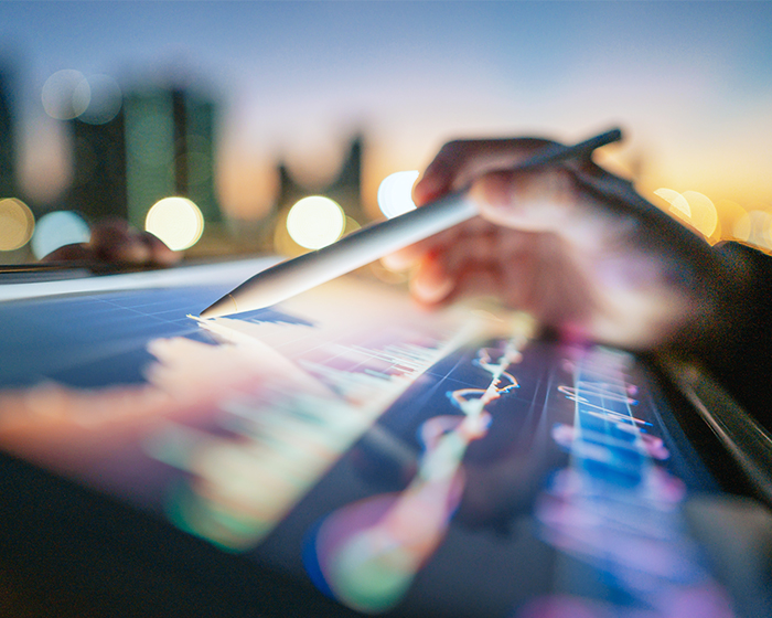 investments on a tablet