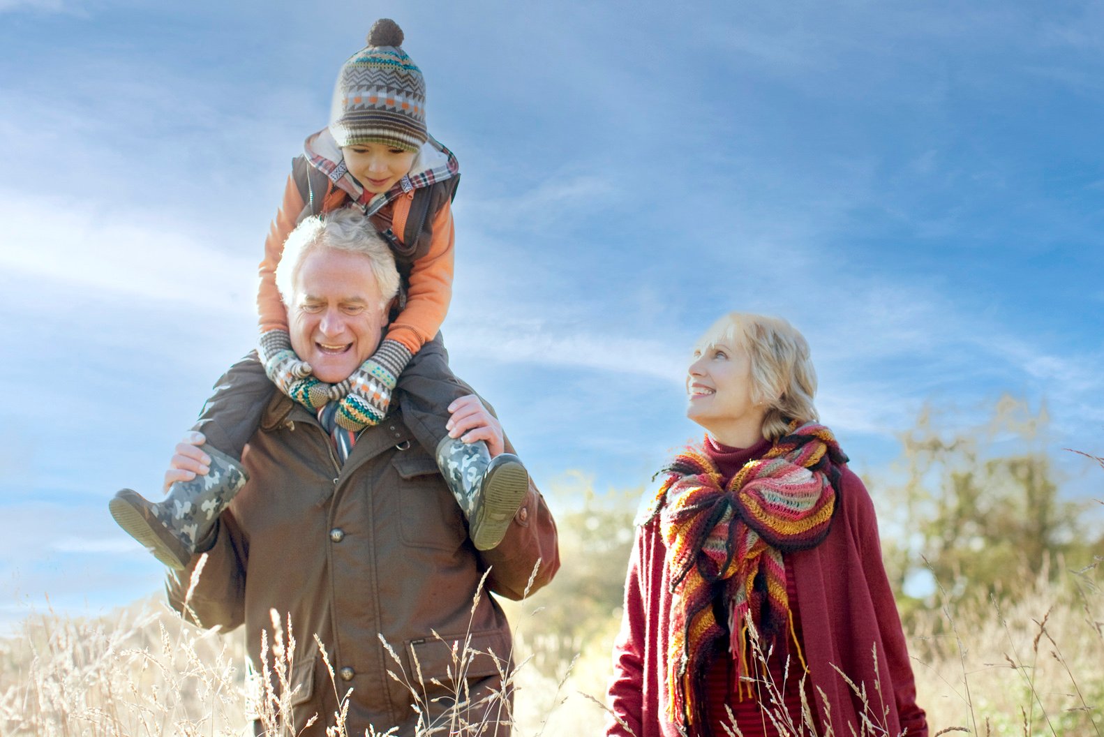 grandparents with grandchild