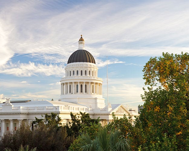 california capitol side