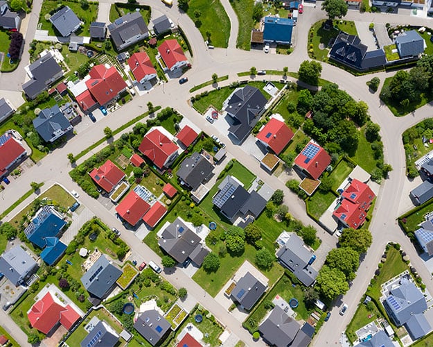 houses from above