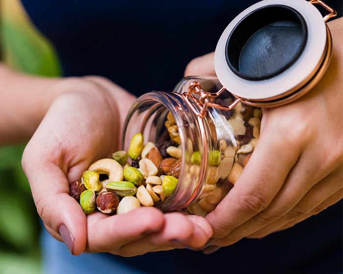 A jar of nuts