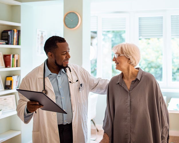 meeting doctor in home