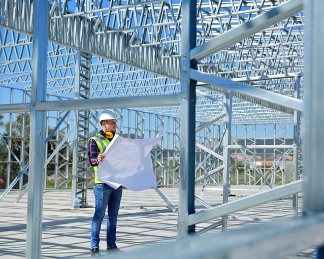 Engineer at Construction Site