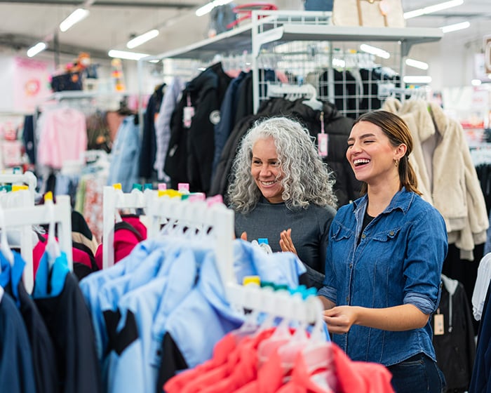 2 women thrifting
