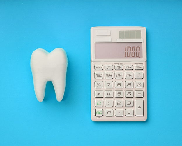 tooth and calculator