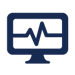 data on computer icon