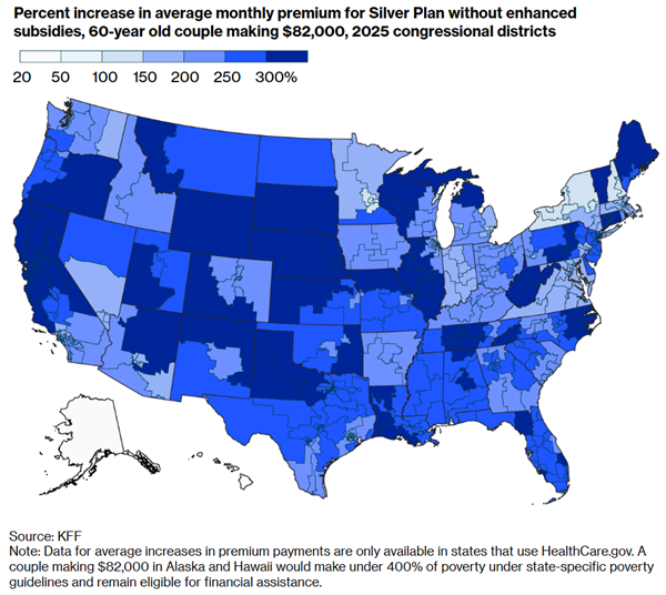 ACA Premium Boost Chart via Bloomberg News