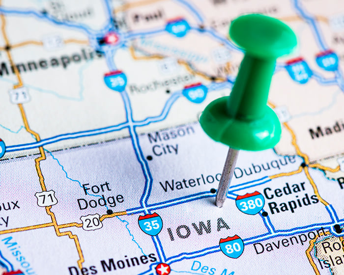 Iowa on the Map