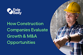 Cover of the How Construction Companies Evaluate Growth and M&A Opportunities Ebook