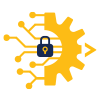 graphic of data getting protected by a lock