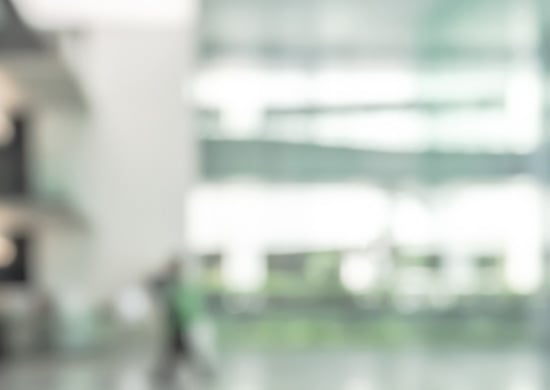 Blurred office building lobby