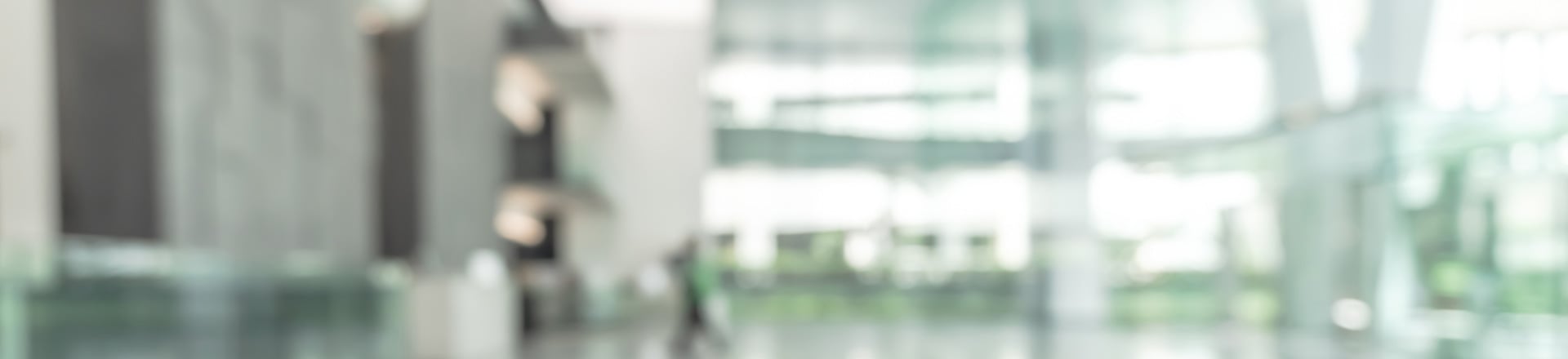 Blurred office building lobby