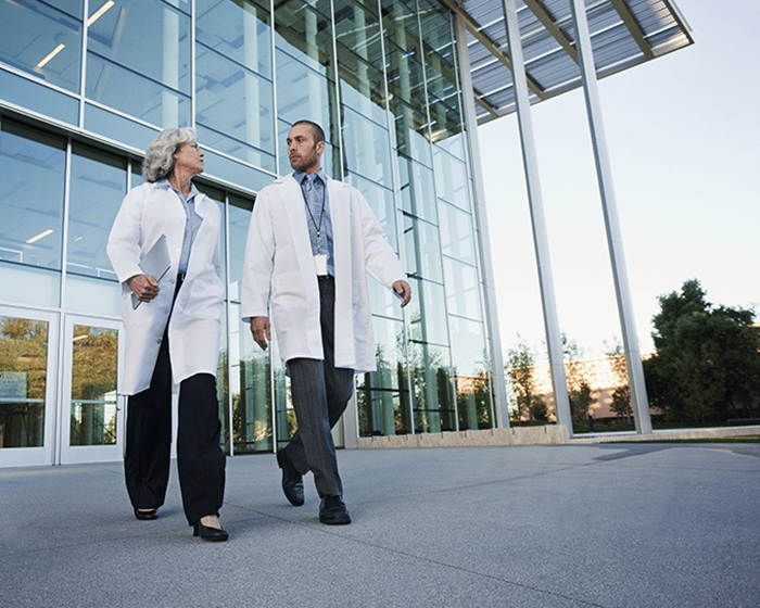 Doctors walking
