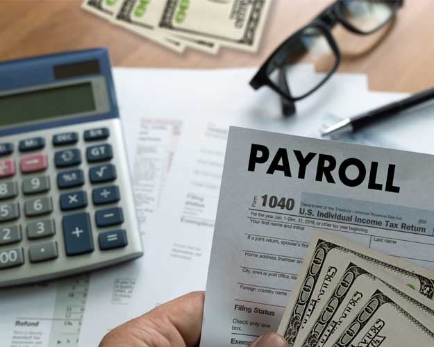 Payroll Businessman working