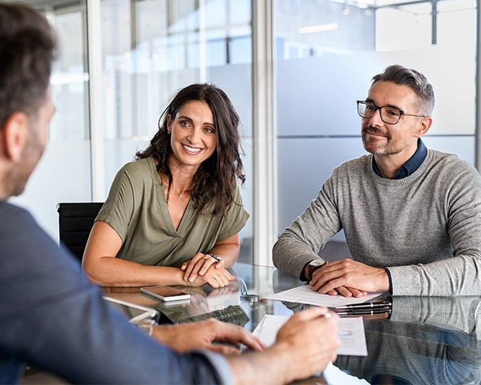 couple in estate planning meeting