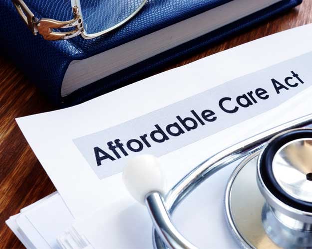  Affordable care act ACA or Obamacare and stethoscope