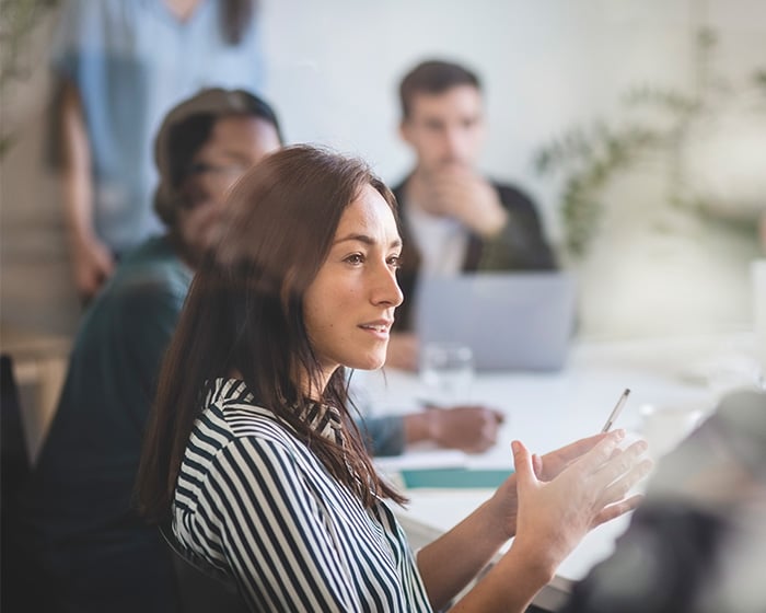 woman in meeting