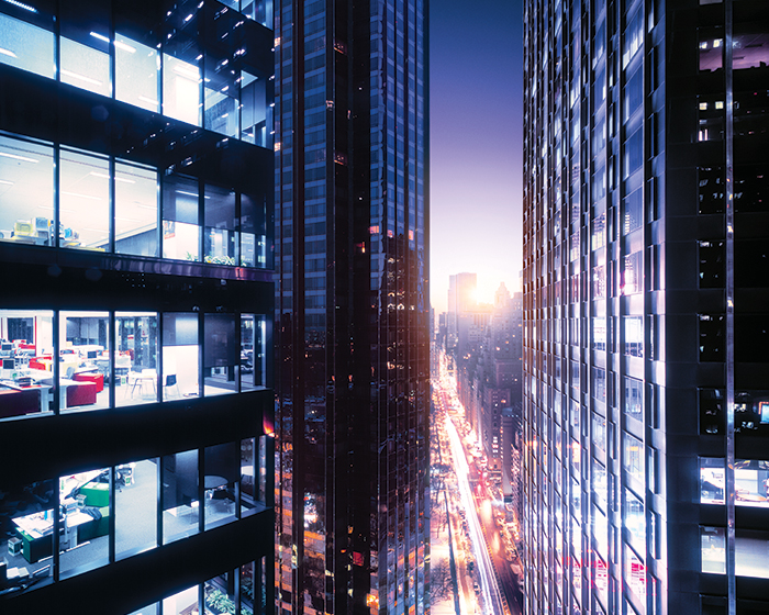 city skyscraper buildings