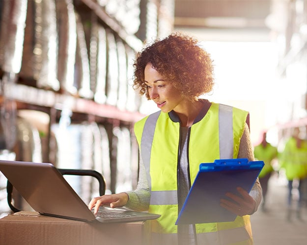 Checking warehouse stock
