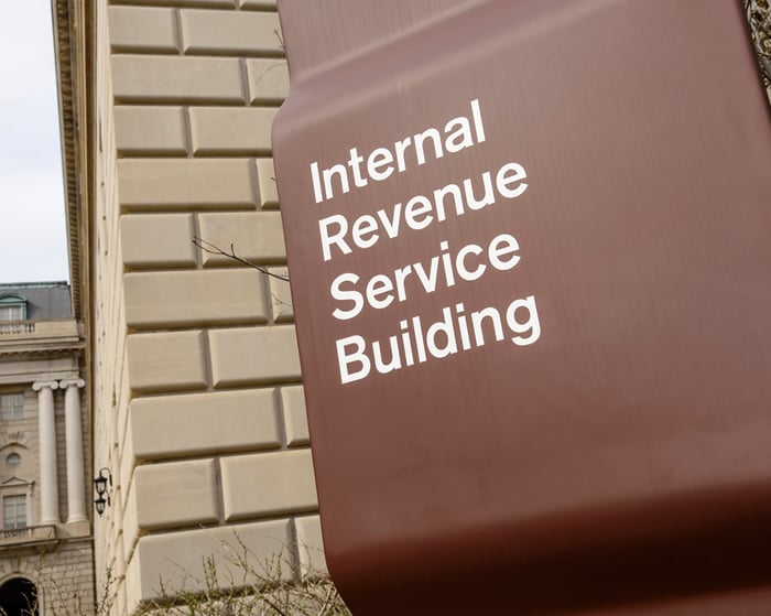 IRS Building and Sign