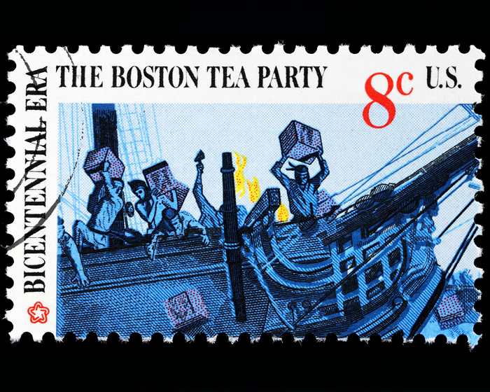 Boston Tea Party stamp