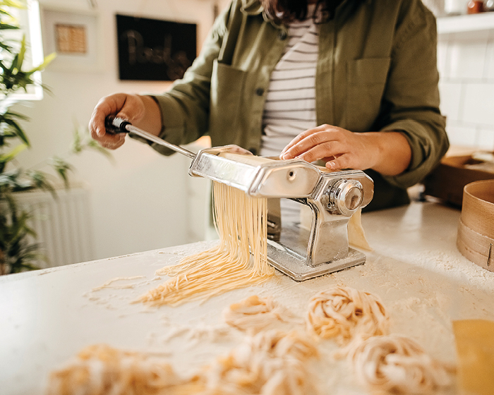 Homemade pasta production image