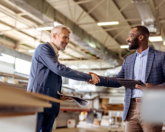 Professional Businessmen shaking hands