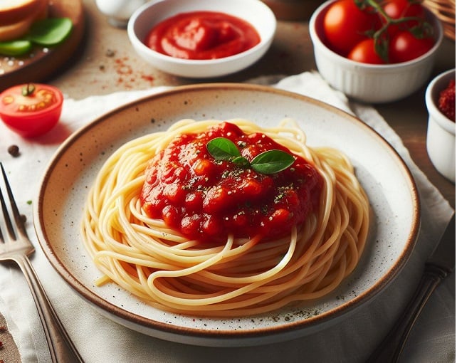Bing Dall-e image of a plate of spaghetti