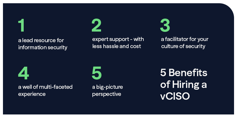 5 benefits of hiring a cVISO which are outlined in the article below.