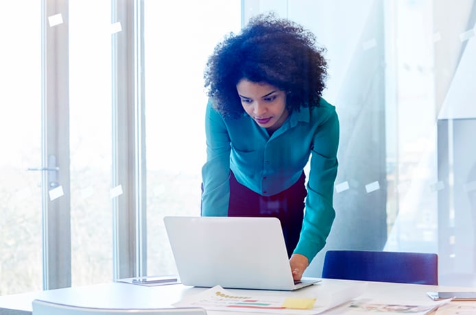 woman on laptop