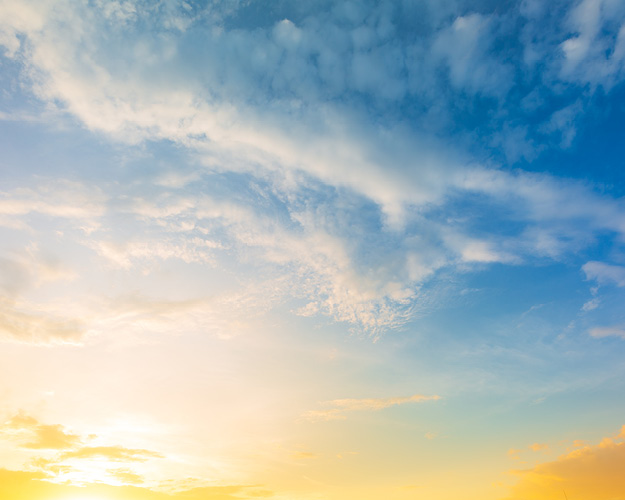 Sunset and clouds