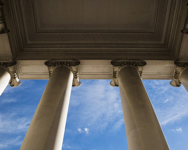 Columns of a governmental building