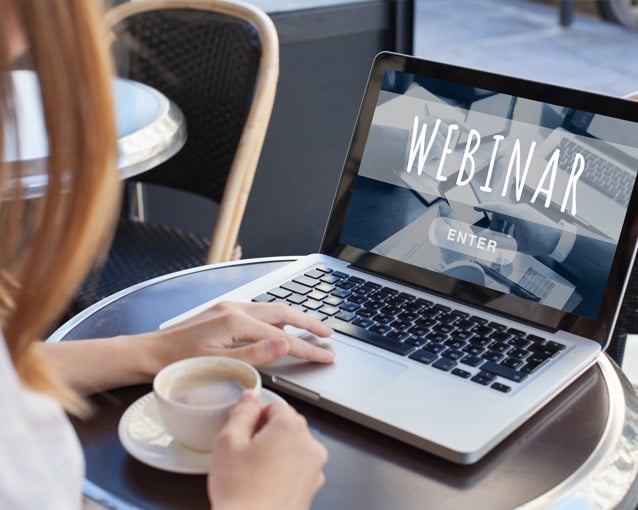 Webinar on Laptop