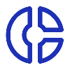 blue icon depicting resource allocation