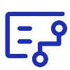 blue icon depicting a plan