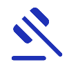 blue icon depicting gavel