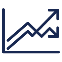 line chart icon graphic