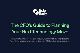 Cover of the CFO's Guide to Planning Your Next Technology Move Guide