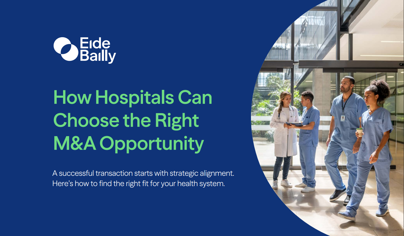 cover of the How Hospitals Can Choose the Right M&A Opportunity Infographic