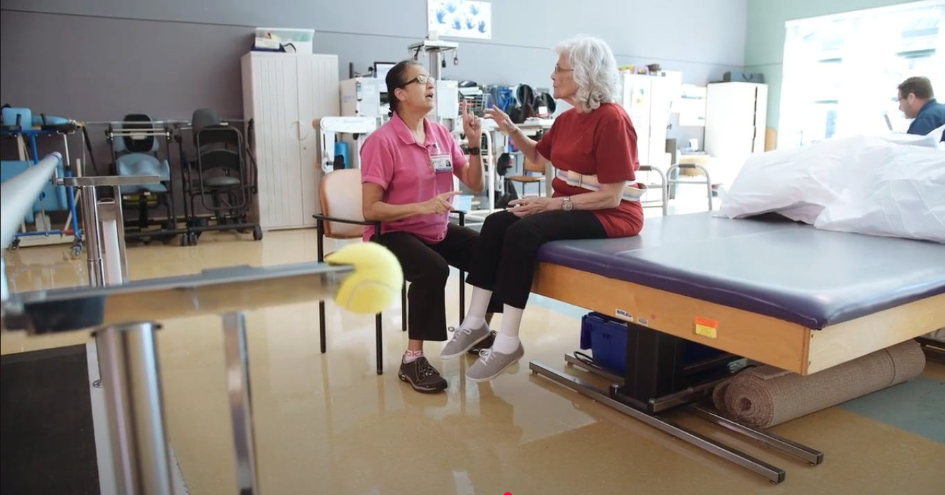 Gilda recovered from her stroke at Encompass Health Rehabilitation Hospital of Sarasota.