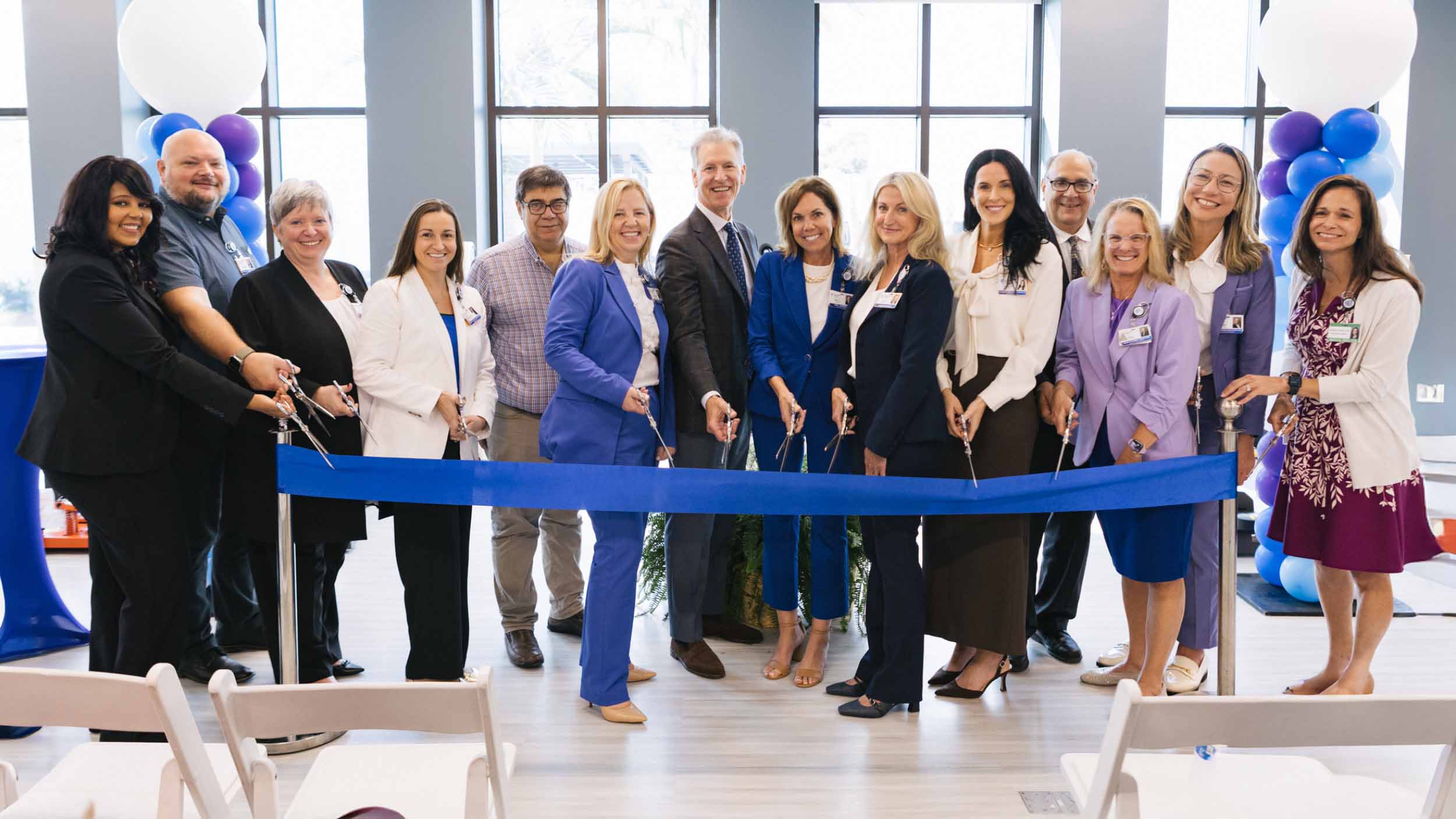 Encompass health leadership about to cut the ribbon