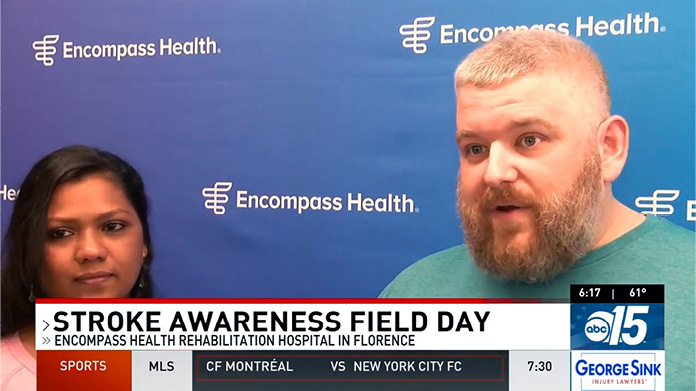 Encompass Health Bluffton Stroke Awareness Field Day interview