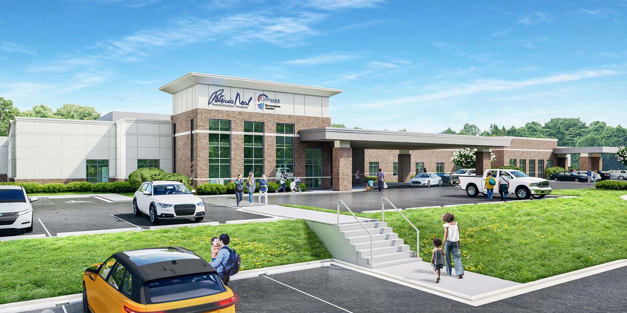 Patricia Neal Rehabilitation Hospital exterior rendering