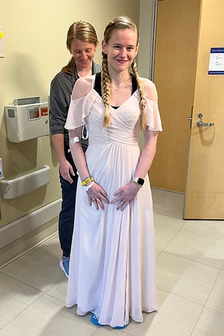 Casie Henrikson and Encompass Health employees