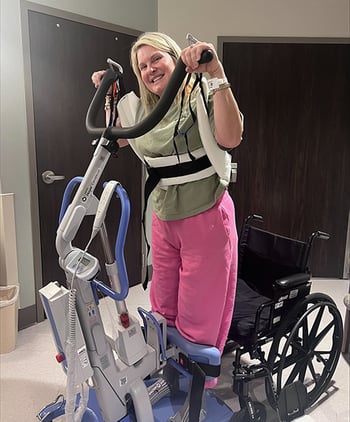 Anne Thomas working on one of our technologies