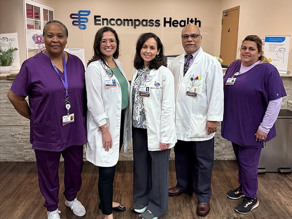 Kathy's rehabilitation team