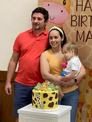 Kathy's babies first birthday