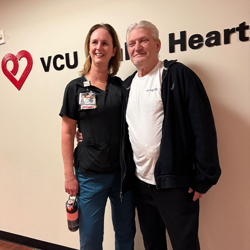 David and part of his team side be side