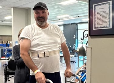 Billy's recovery story: The walk of a champion
